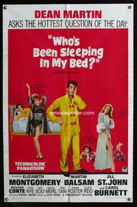 t746 WHO'S BEEN SLEEPING IN MY BED one-sheet movie poster '63 Dean Martin & sexy babes!