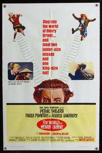 t781 WORLD OF HENRY ORIENT one-sheet movie poster '64 Peter Sellers, Paula Prentiss, Angela Lansbury