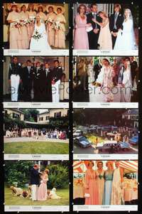 v599 WEDDING 8 color 11x14 movie stills '78 Robert Altman, Farrow