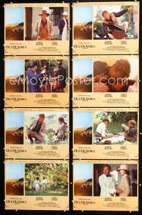 v438 OUT OF AFRICA 8 English movie lobby cards'85 Robert Redford, Streep