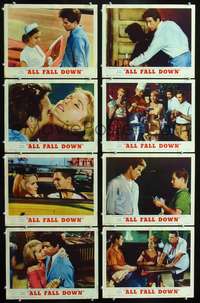 v013 ALL FALL DOWN 8 movie lobby cards '62 Warren Beatty, Eva M. Saint
