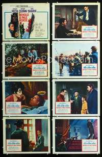 v043 BEHOLD A PALE HORSE 8 movie lobby cards '64 Gregory Peck, Quinn