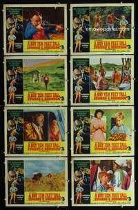 v062 BOY TEN FEET TALL 8 movie lobby cards '65 Edward G. Robinson