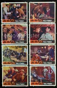 v143 DUEL AT DIABLO 8 movie lobby cards '66 Sidney Poitier, James Garner
