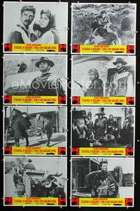 v175 FISTFUL OF DOLLARS/FOR A FEW DOLLARS MORE 8 movie lobby cards '69