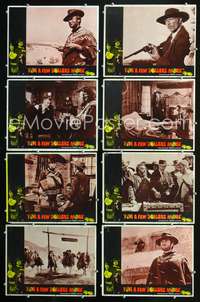 v185 FOR A FEW DOLLARS MORE 8 movie lobby cards '65 Clint Eastwood