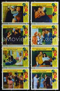 v186 FOR LOVE OR MONEY 8 movie lobby cards '63 Kirk Douglas, Gaynor