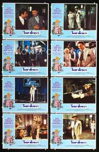 v192 FOUR DEUCES 8 movie lobby cards '75 Jack Palance, Carol Lynley