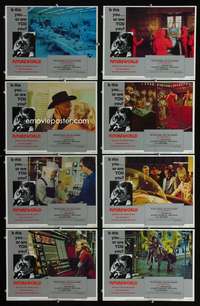v206 FUTUREWORLD 8 movie lobby cards '76 Peter Fonda, Yul Brynner