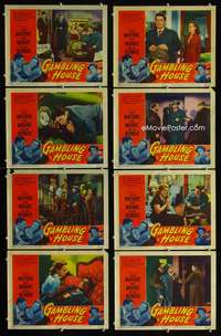v207 GAMBLING HOUSE 8 movie lobby cards '51 Terry Moore, Victor Mature
