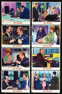 v258 HOT MILLIONS 8 movie lobby cards '68 Peter Ustinov, Maggie Smith