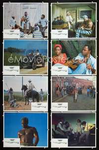 v305 LEADBELLY 8 movie lobby cards '76 blues singer Huddie Ledbetter!