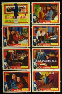 v331 MAN BETWEEN 8 movie lobby cards '53 James Mason, Carol Reed, Bloom