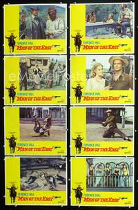 v336 MAN OF THE EAST 8 movie lobby cards '74 Terence Hill, Italian!