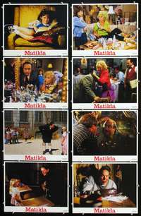v353 MATILDA 8 movie lobby cards '96 Danny Devito, Mara Wilson