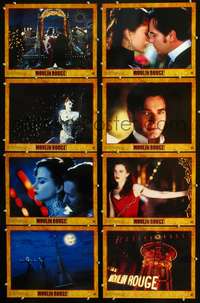 v384 MOULIN ROUGE 8 movie lobby cards '01 Nicole Kidman, Ewan McGregor