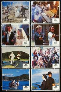 v404 NATE & HAYES 8 movie lobby cards '83 Tommy Lee Jones, O'Keefe