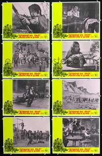 v405 NAVAJO JOE 8 movie lobby cards '67 Indian Burt Reynolds, Corbucci
