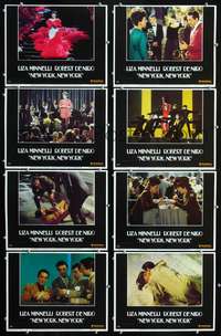 v410 NEW YORK NEW YORK 8 movie lobby cards '77 Robert De Niro, Minnelli