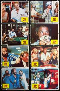 v427 ODDS & EVENS 8 movie lobby cards '78 Sergio Corbucci, Terence Hill