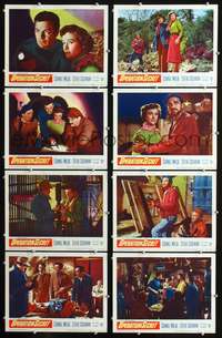 v436 OPERATION SECRET 8 movie lobby cards '52 Cornel Wilde, Cochran