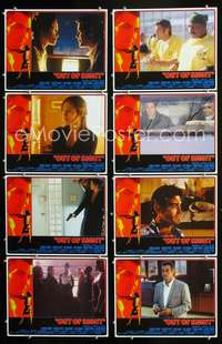 v439 OUT OF SIGHT 8 movie lobby cards '98 Soderbergh, Clooney