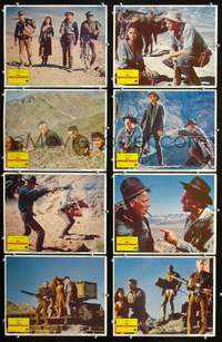 v469 PROFESSIONALS 8 movie lobby cards R79 Burt Lancaster, Lee Marvin
