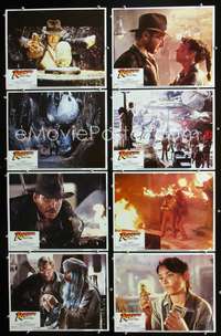 v472 RAIDERS OF THE LOST ARK 8 movie lobby cards '81 Harrison Ford