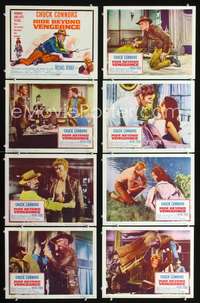 v482 RIDE BEYOND VENGEANCE 8 movie lobby cards '66 Chuck Connors