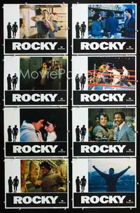 v483 ROCKY 8 movie lobby cards '77 Sylvester Stallone boxing classic!