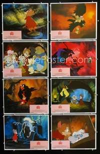 v491 SECRET OF NIMH 8 movie lobby cards '82 Don Bluth mouse cartoon!