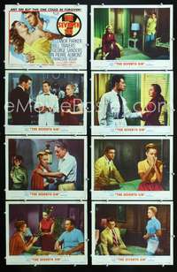 v495 SEVENTH SIN 8 movie lobby cards '57 Eleanor Parker, Bill Travers