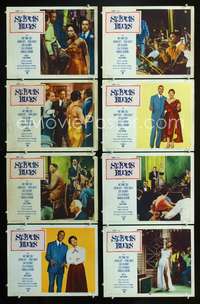 v521 ST. LOUIS BLUES 8 movie lobby cards '58 Nat King Cole, Kitt