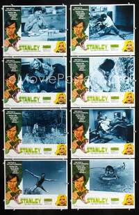 v523 STANLEY 8 movie lobby cards '72 scary deadly pet rattlesnake!