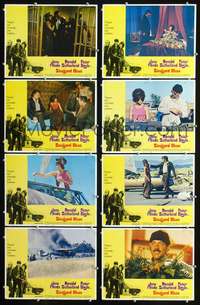 v530 STEELYARD BLUES 8 movie lobby cards '72 Jane Fonda, Sutherland