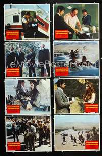 v532 STONE KILLER 8 movie lobby cards '73 Charles Bronson, gangsters!