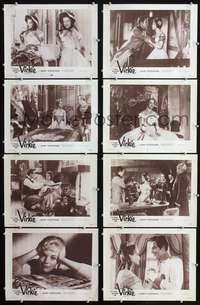 v533 STORY OF VICKIE 8 movie lobby cards '58 princess Romy Schneider!