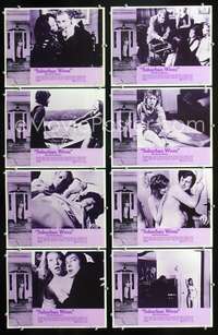 v535 SUBURBAN WIVES 8 movie lobby cards '72 they are the 9 to 5 widows!