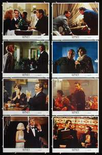 v538 SUNSET 8 movie lobby cards '88 Bruce Willis,James Garner,Hemingway