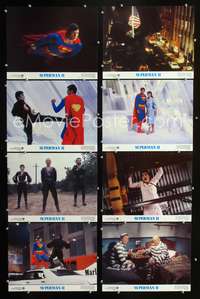 v542 SUPERMAN II 8 English/US color 11x14 movie stills '81 Chris Reeve