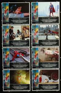 v541 SUPERMAN 8 movie lobby cards '78 Christopher Reeve, Kidder