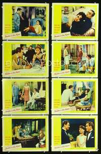 v549 TENDER IS THE NIGHT 8 movie lobby cards '61 Jennifer Jones, Robards