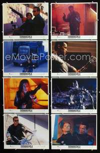 v550 TERMINATOR 2 8 movie lobby cards '91 Arnold Schwarzenegger