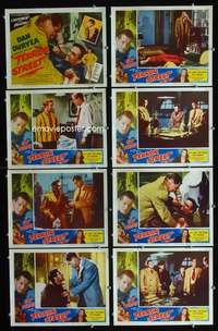 v551 TERROR STREET 8 movie lobby cards '53 Dan Duryea smashes out!