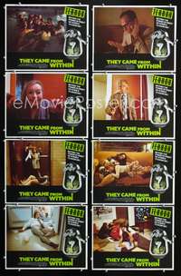 v555 THEY CAME FROM WITHIN 8 movie lobby cards '76 David Cronenberg