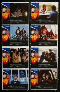 v563 TIME AFTER TIME 8 movie lobby cards '79 Malcolm McDowell, Noble art