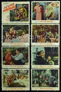 v567 TIME MACHINE 8 movie lobby cards '60 H.G. Wells, George Pal