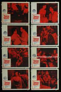 v569 TOKYO AFTER DARK 8 movie lobby cards '59 Richard Long & B-girls!