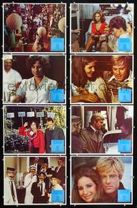 v596 WAY WE WERE 8 movie lobby cards '73 Barbra Streisand, Redford