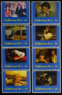 v600 WELCOME TO L.A. 8 movie lobby cards '77 Alan Rudolph, Altman